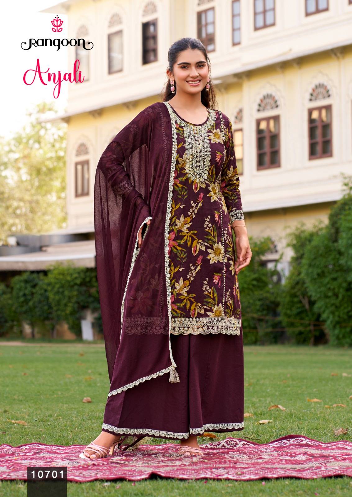 ANJALI by RANGOON 10701 TO 10704 SERIES Indian Traditional Wear Collection stitched dresses At Wholesale Price